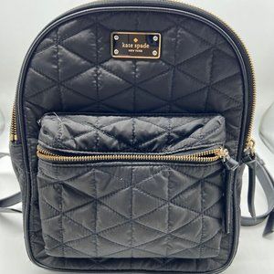 Kate Spade Nylon Small Quilted Backpack in Black